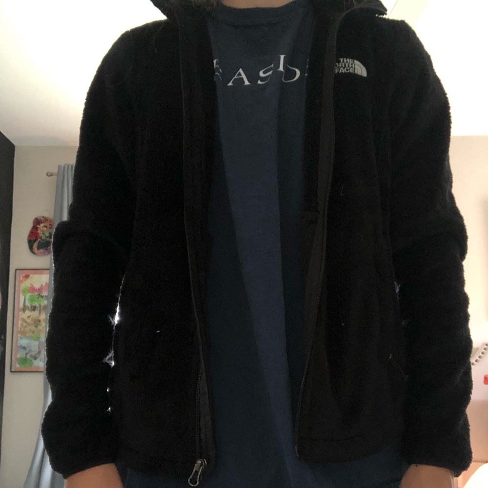 BLACK NORTH FACE FLEECE SZ S - Picture 3 of 6